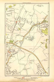 LONDON. South Woodford, Woodfood Bridge, Wanstead, Redbridge, Ilford 1928 map