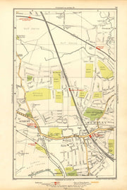 NORTH WEMBLEY. Preston Road, Sudbury, Northwick Park, Kenton 1928 old map