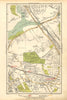 WILLESDEN GREEN. Cricklewood,Dollis Hill,Neasden,Cricklewood,Hendon 1928 map
