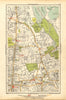 STOKE NEWINGTON. Dalston, Clapton, Stamford Hill, Upper Clapton 1928 old map