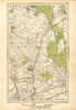 LEYTON LEYTONSTONE. Forest Gate, Stratford, Wanstead, Woodgrange Park 1928 map