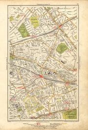 NOTTING HILL.Bayswater,Kilburn,Maida Vale,Westbourne Park,Queens Park 1928 map
