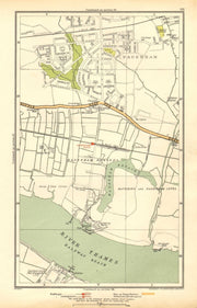 LONDON. Dagenham, Hornchurch, Thamesmead, Dagenham Dock 1928 old vintage map