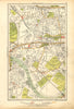 CHISWICK. Acton Green, Grove Park, Bedford Park, Kew, Gunnersbury 1928 old map