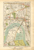 HAMMERSMITH. Barnes, Shepherds Bush, Fulham, Castlenau, Starch Green 1928 map