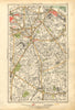 SOUTHWARK. Camberwell, Bermondsey, Lambeth, Kennington, Newington 1928 old map