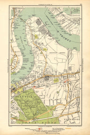 GREENWICH. Blackwall, Cubitt Town, Silvertown, Kidbrooke, Maze Hill 1928 map