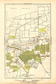 WOOLWICH. Abbey Wood, Plumstead, East Wickham, West Heath 1928 old vintage map