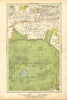 LONDON. Richmond Park, East Sheen, Mortlake, North Sheen, Roehampton 1928 map