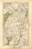 LONDON. Brixton, Clapham, Clapham Park, Stockwell, Wandsworth Road 1928 map