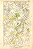 LEWISHAM. Brockley, Catford, Ladywell, New Cross, Rushey Green 1928 old map