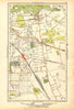 LONDON. Blackheath, Hither Green, Lee, Catford, Kidbrooke 1928 old vintage map