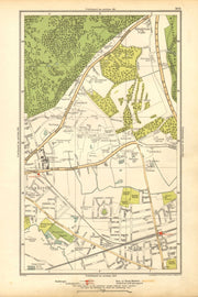 NORBITON. Coombe, Kingston Hill, Kingston Vale, New Malden, Malden 1928 map