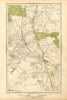 LONDON.Lonesome,Lower Streatham,Norbury,Streatham Common,Tooting Bec 1928 map
