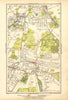 BECKENHAM. Bellingham, Lower Sydenham, Southend, Clock House 1928 old map