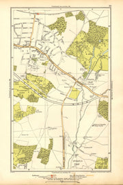 SIDCUP.Foots Cray, St Paul's Cray, Queen's Hospital Frognal(Q Mary's) 1928 map