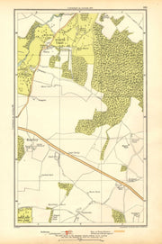 JOYDEN'S WOOD. North Cray, Foot's Cray, Ruxley, Swanley 1928 old vintage map