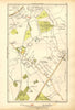 CHEAM. Stoneleigh; Worcester, Morden Common, Motspur Park,West Barnes 1928 map