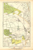 SURREY. Beddington Lane, Coldharbour, Sandhills, Waddon, Ampere Way 1928 map