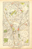 CROYDON. Selhurst, Thornton Heath,Addiscombe Road,Wandle Park, Duppas 1928 map