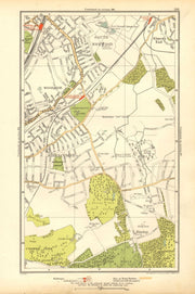 CROYDON.Addiscombe,South Norwood/Junction,Woodside,Shirley,Elmers End 1928 map