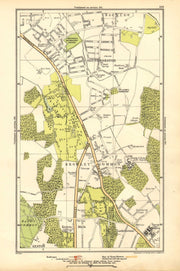 BROMLEY COMMON. Keston, Keston Mark, Locksbottom,Southborough,Bromley 1928 map