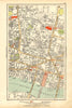 LONDON. City. Barbican, Moorgate, Bank, Cannon Street 1928 old vintage map