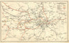 LONDON. Vintage Underground / Tube map 1928 old vintage plan chart