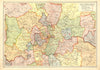 LONDON. Petty Sessional Divisions. Local authorities. Boroughs 1928 old map