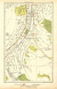 PURLEY. South Croydon, Sanderstead, Riddlesdown 1928 old vintage map chart