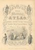 TALLIS ILLUSTRATED ATLAS TITLE PAGE. Figures represent 4 continents 1851 print