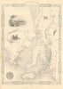 PART OF SOUTH AUSTRALIA'. Shows mining districts.  TALLIS/RAPKIN 1851 old map