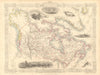 BRITISH AMERICA. Shows Hudson's Bay Company forts.Canada TALLIS/RAPKIN 1851 map