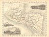CENTRAL AMERICA. 'Mosquito Territory' Guatemala Belize. TALLIS/RAPKIN 1851 map