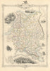 RUSSIA IN EUROPE. Oblasts.Ukraine Baltics Finland Poland.TALLIS/RAPKIN 1851 map
