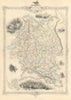 RUSSIA IN EUROPE. Oblasts.Ukraine Baltics Finland Poland.TALLIS/RAPKIN 1851 map