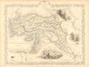 TURKEY IN ASIA. Cyprus Levant Iraq Kurdistan. Ottoman. TALLIS/RAPKIN 1851 map