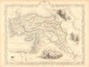 TURKEY IN ASIA. Cyprus Levant Iraq Kurdistan. Ottoman. TALLIS/RAPKIN 1851 map