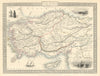 ASIA MINOR'. Turkey Cyprus Dodecanese. Rhodes view. TALLIS/RAPKIN 1851 old map