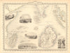 INDIAN OCEAN ISLANDS. Mauritius Seychelles Madagascar MV.TALLIS/RAPKIN 1851 map