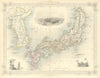 'JAPAN & COREA'. Yedo (Tokyo) King-ki-Tao (Seoul). Korea.TALLIS/RAPKIN 1851 map