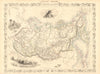 RUSSIA IN ASIA. Oblasts Districts.Siberia Urals Far East.TALLIS/RAPKIN 1851 map