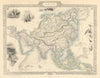 ASIA. Tartary Siam Persia Cabool Cochinchina East Indies.TALLIS/RAPKIN 1851 map