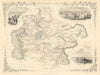 INDEPENDENT TARTARY'. Khiva Bokhara Kokand Central Asia.TALLIS/RAPKIN 1851 map