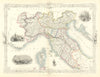 ENGLAND & WALES. London Newcastle Doncaster races views. TALLIS/RAPKIN 1851 map