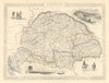 HUNGARY. Buda/Pesth view. Banat Sclavonia Transylvania. TALLIS/RAPKIN 1851 map