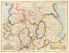 ENGLAND NORTH & MIDLANDS. Inset Hull; Manchester Ship Canal.HARMSWORTH 1920 map