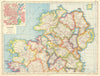 IRELAND NORTH. Ulster Connacht Connaught. Belfast plan. HARMSWORTH 1920 map