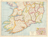 IRELAND SOUTH. Munster Leinster. Dublin plan. HARMSWORTH 1920 old antique map