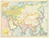 ASIA. Mesopotamia Asir Hejaz El Hasa Persia Siam Chosen Fr. Indochina 1920 map